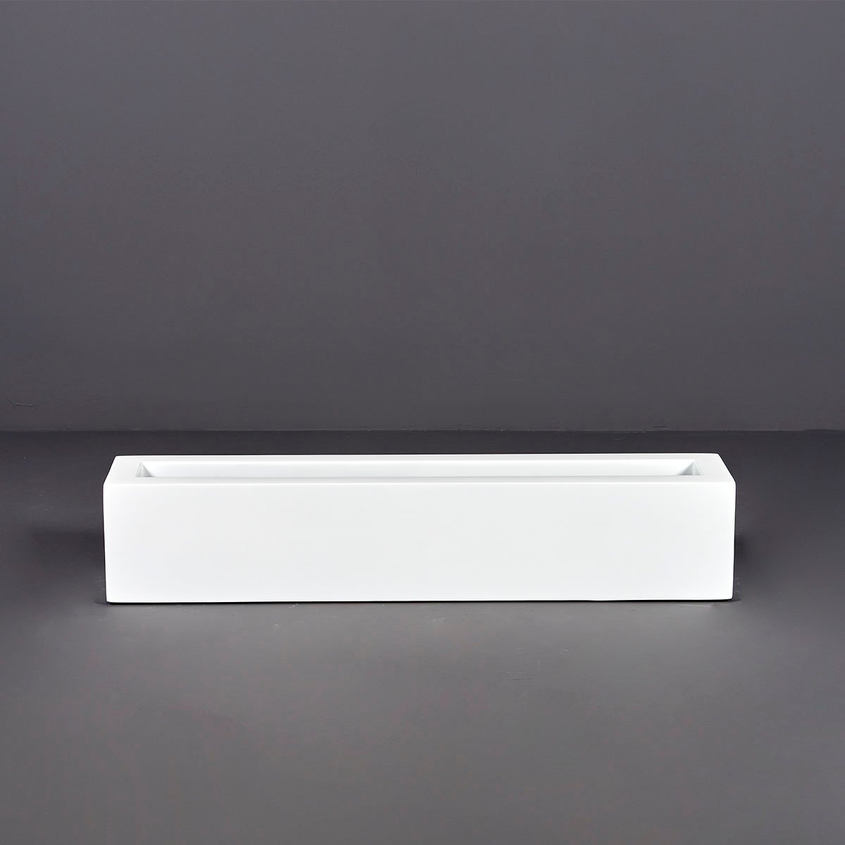 Maceta rectangular estrecha y baja Salon