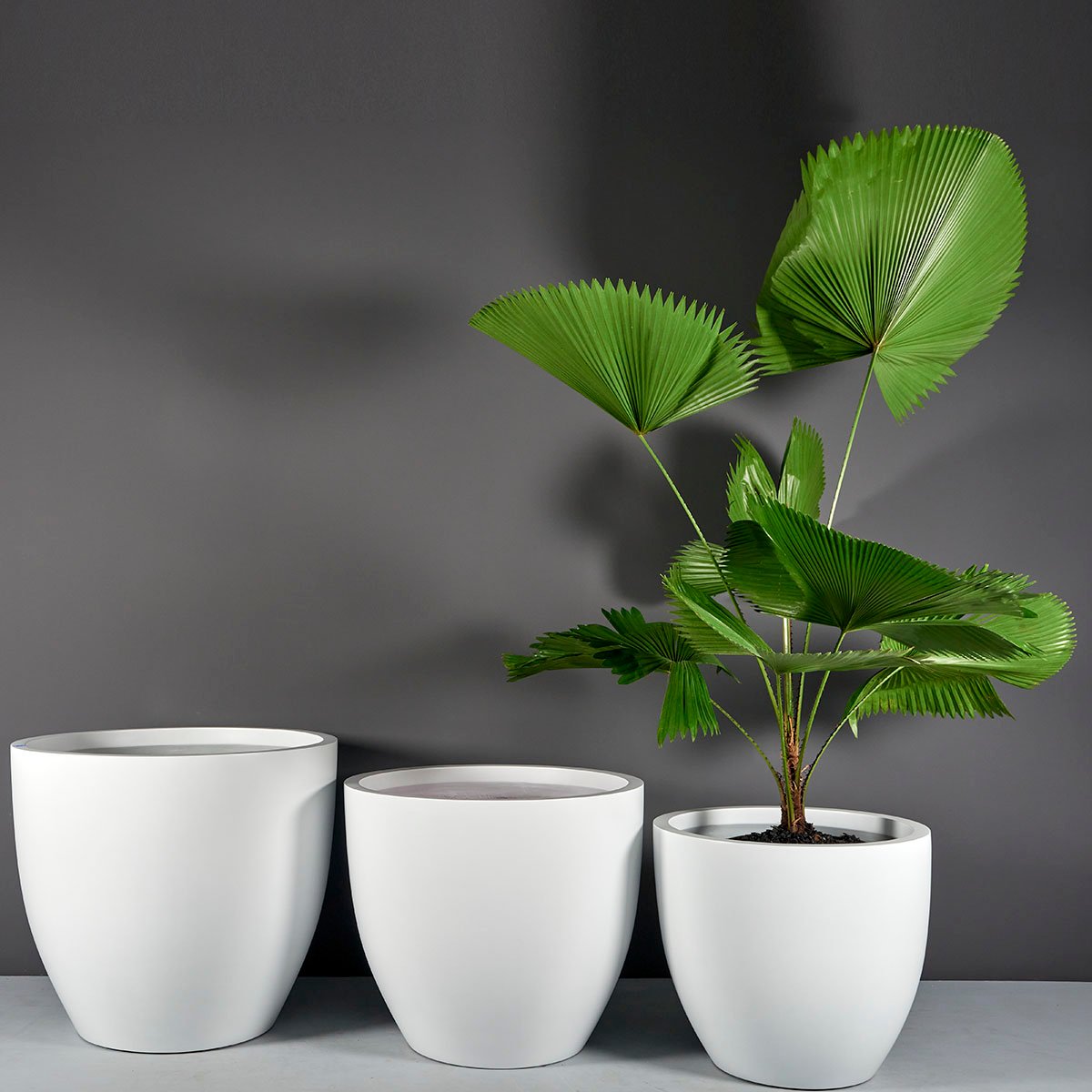 Maceta redondo extra grande Wannsee