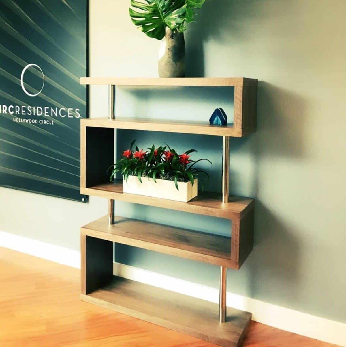 Maceta de mesa rectangular Tupelo