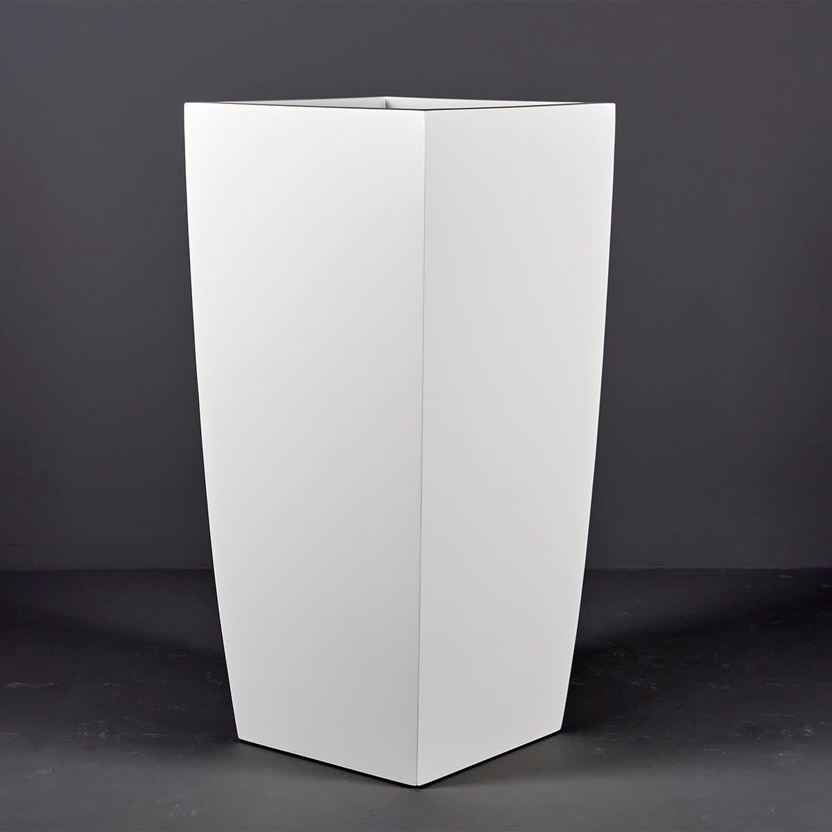 tall tapered square planter pots Toulan Modern Tall Tapered Square Planter – JBD Concepts