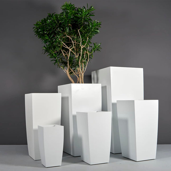 Toulan Modern Tall Tapered Square Planter