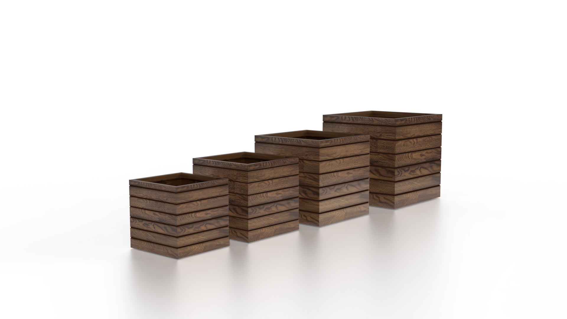 Asheville Woodland Cube Planter