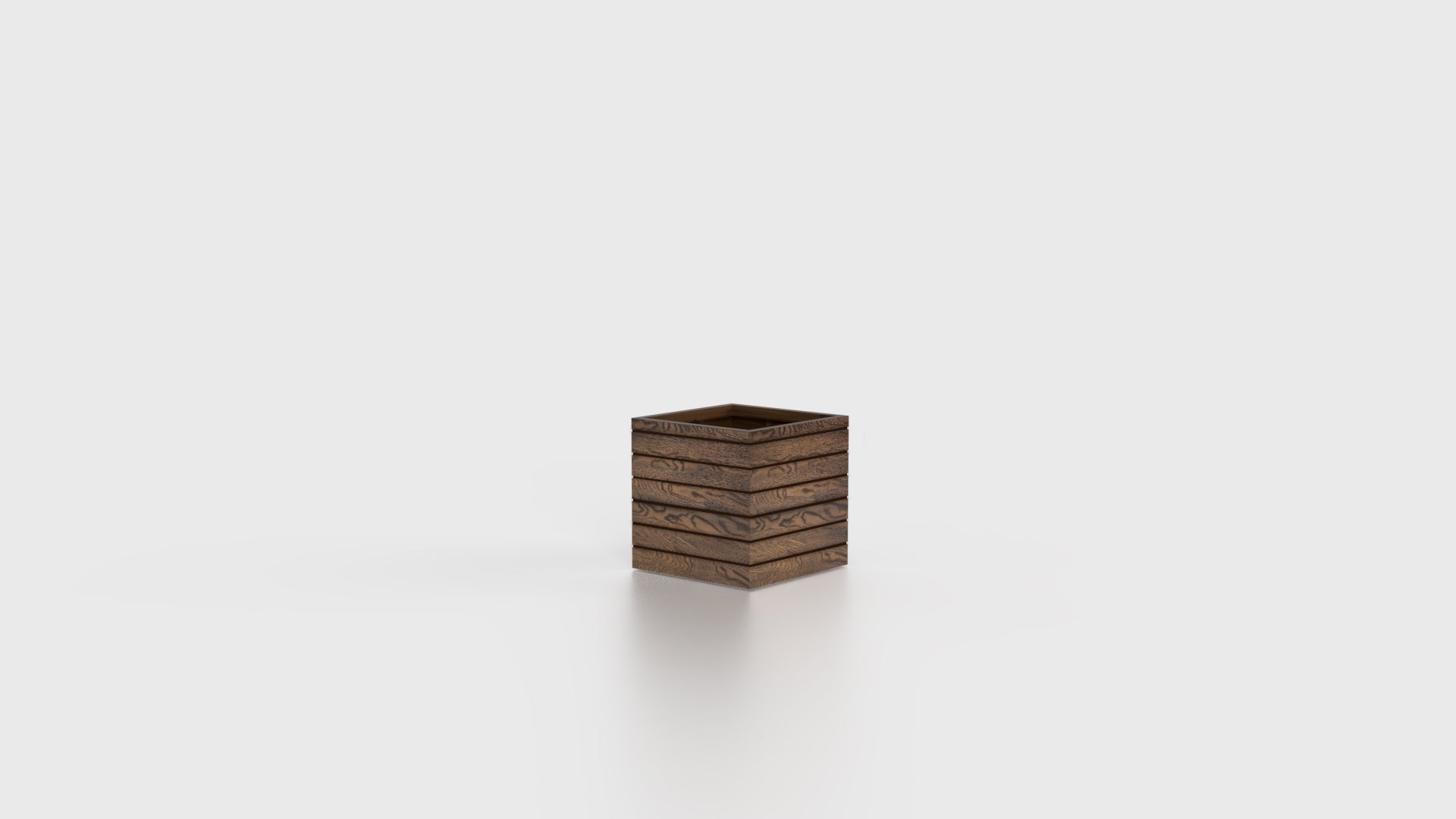 Asheville Woodland Cube Planter