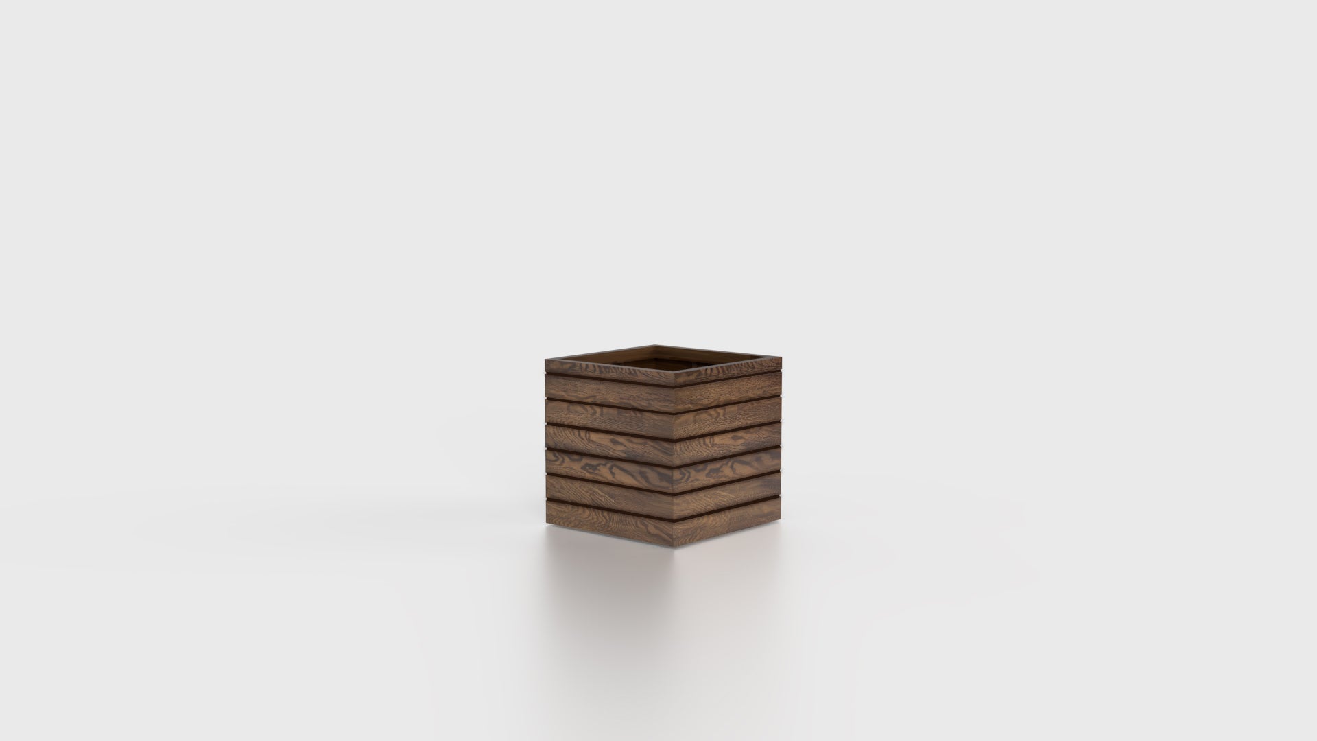 Asheville Woodland Cube Planter