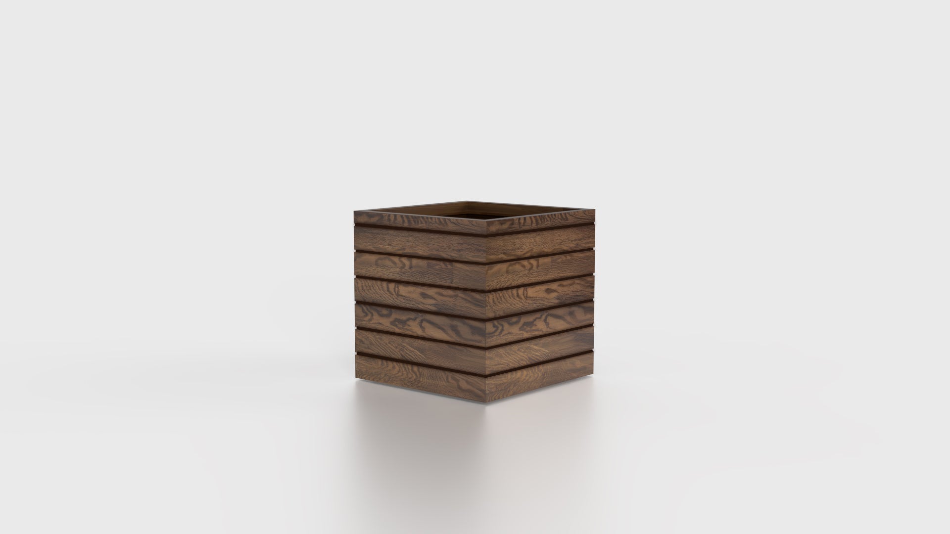 Asheville Woodland Cube Planter