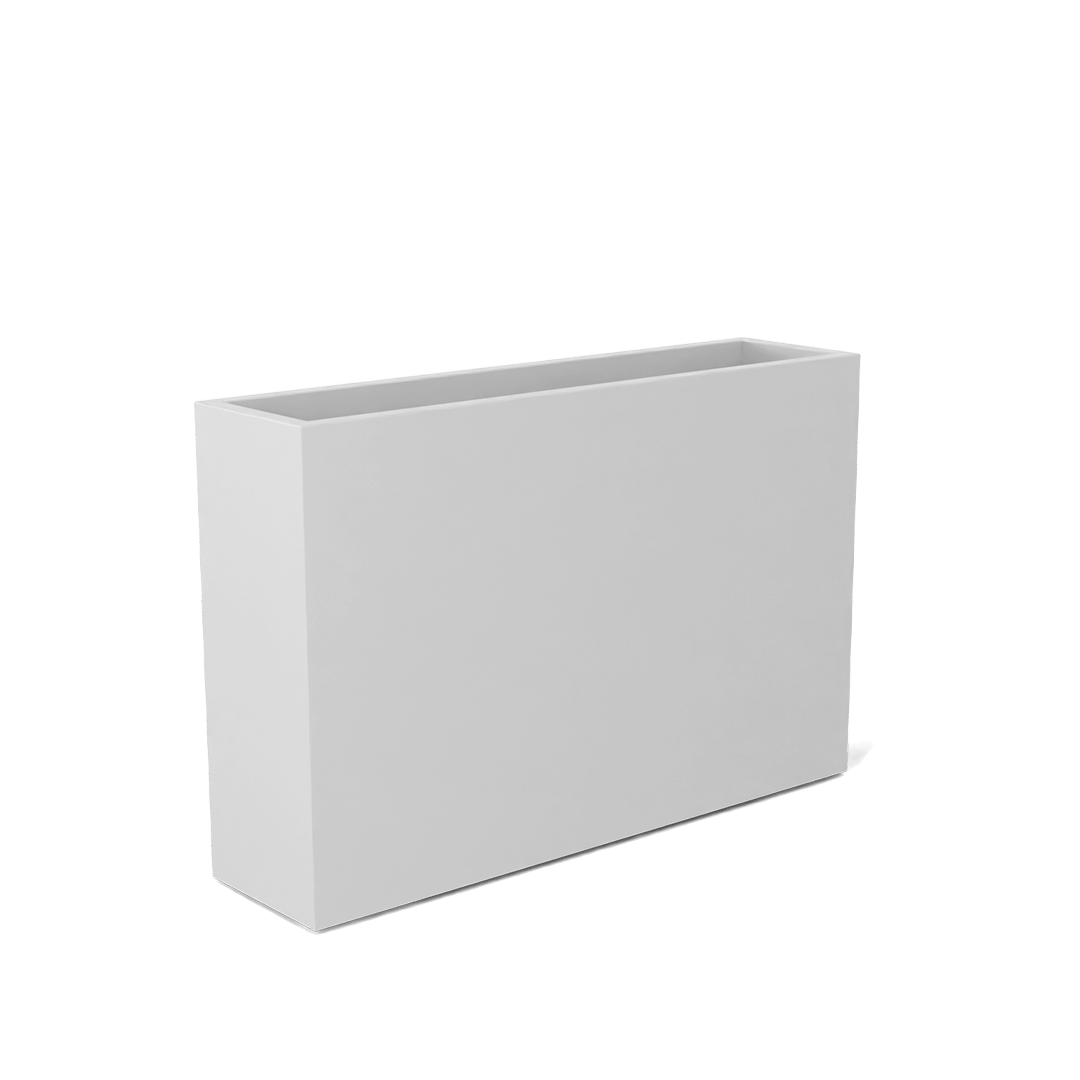 white rectangular planter pots Delray Tall Rectangular Planter