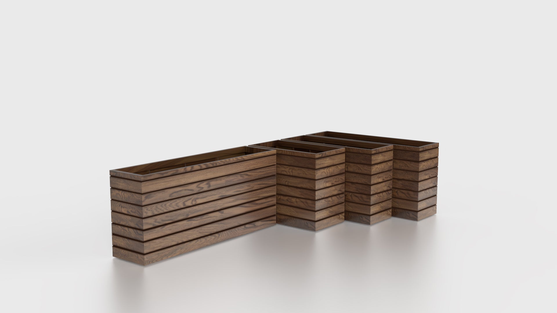 Sedona Tall Rectangle Woodland Planter