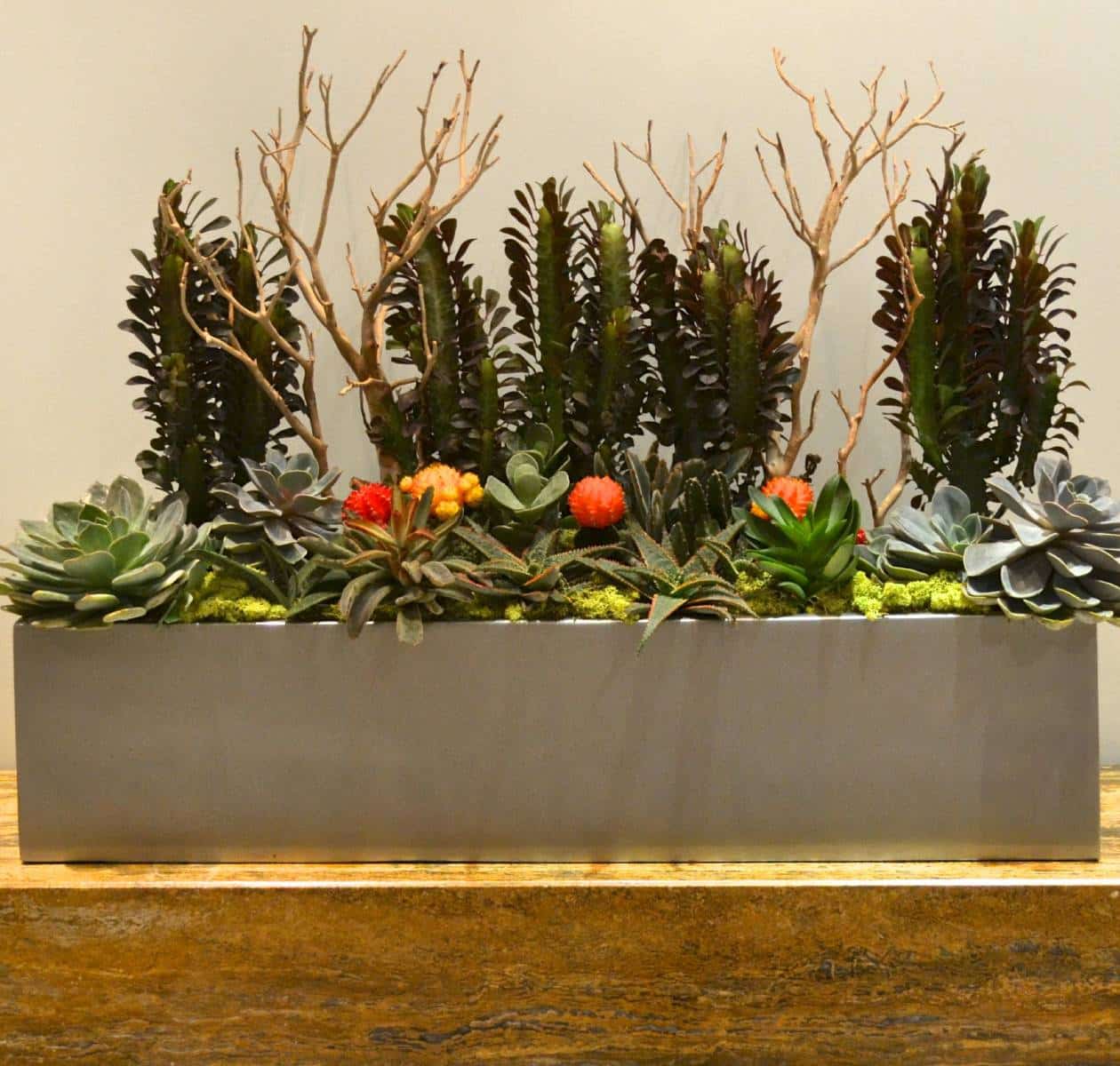 Maceta de mesa rectangular Vicksburg