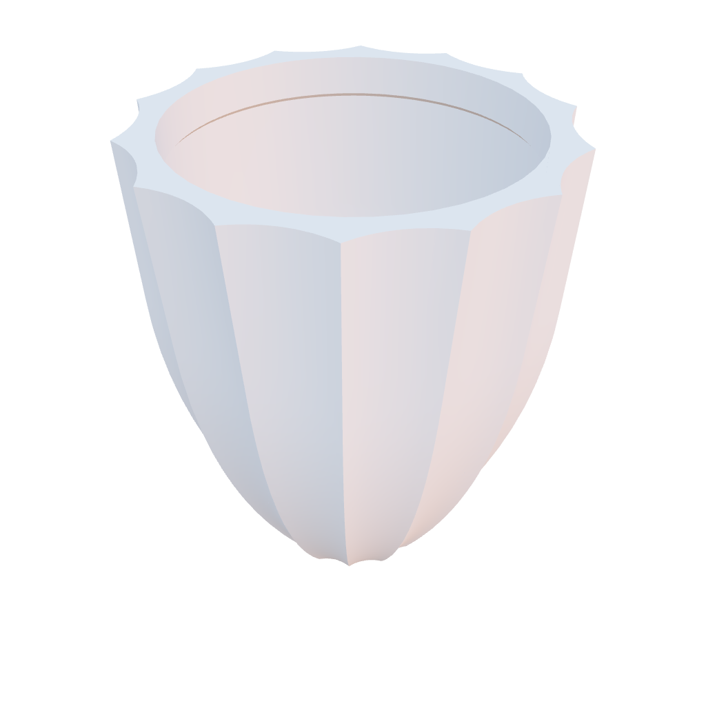 Macetas Redonda Estriada Alicante